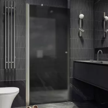 Душевая дверь в нишу Maybahglass MGD-801-5 60 см, профиль хром матовый, стекло графит матовое