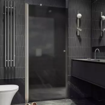 Душевая дверь в нишу Maybahglass MGD-813-5 90 см, профиль хром матовый, стекло графит матовое