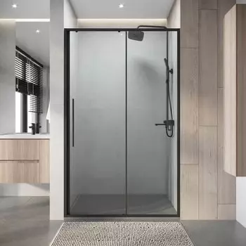 Душевая дверь в нишу Niagara Nova NG-34-12AGR 120 см, профиль матовый графит, стекло прозрачное
