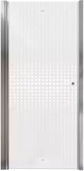 Душевая дверь в нишу Parly 90x185 DE90 профиль хром, стекло прозрачное с рисунком