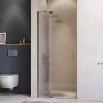 Душевая дверь в нишу RGW Hotel HO-014-Gg 1100х2000 профиль серый, стекло матовое