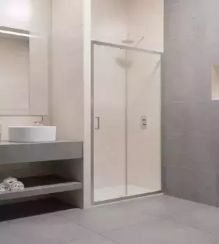 Душевая дверь в нишу RGW Passage PA-14 100 см, профиль хром, стекло шиншилла