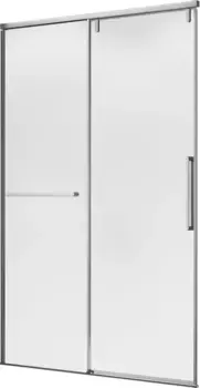 Душевая дверь в нишу слайдер Terminus Альба 01 140х220 профиль хром, стекло прозрачное