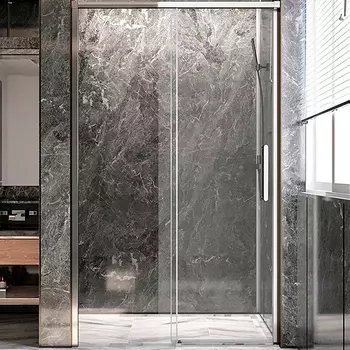 Дверь для душевого уголка Veconi Premium Trento PTD-40CH 150 см, профиль хром, стекло прозрачное