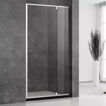 Душевая дверь в нишу Veconi Vianno 100х195 профиль хром, стекло прозрачное