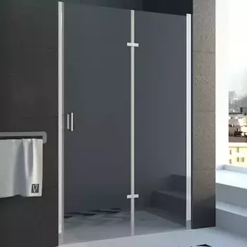 Душевая дверь в нишу Veconi Vianno 80х195 профиль хром стекло прозрачное