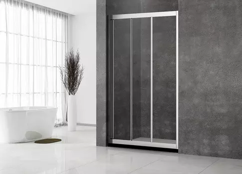 Душевая дверь в нишу Veconi Vianno 140х195 VN31-140-01-C5 профиль хром, стекло прозрачное