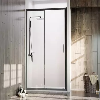 Душевая дверь в нишу Veconi Vianno VN-72B 120 см, профиль черный
