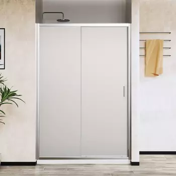 Душевая дверь в нишу Vincea City VDS-5CT140MT 140 см, профиль хром, стекло текстурное