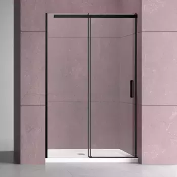 Душевая дверь в нишу Vincea Dice VDS-4D130CLB 130 см, профиль черный