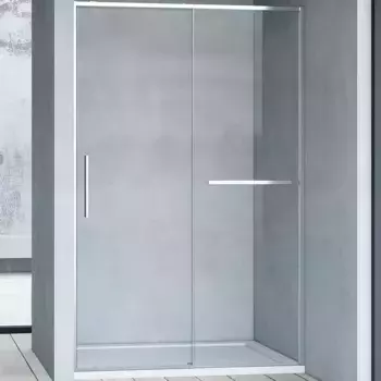 Душевая дверь в нишу Vincea Slim Soft 120 см, профиль хром, стекло прозрачное