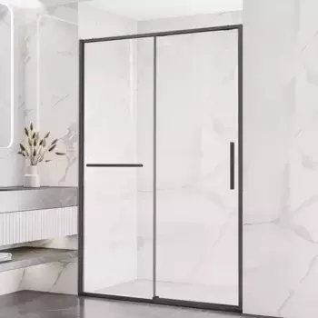 Душевая дверь в нишу Vincea Slim Soft VDS-1SS150CLGM 150 см профиль вороненая сталь, стекло прозрачное