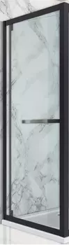 Душевая дверь в нишу Vincea Stile 90х200 L профиль сталь стекло прозрачное