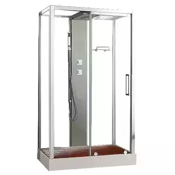 Душевая кабина Acquazzone Helena 120х90 хром без электрики