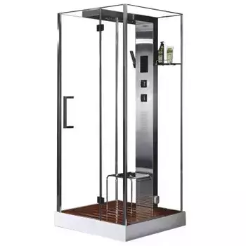 Душевая кабина Acquazzone Nikita 90х90 хром с паром