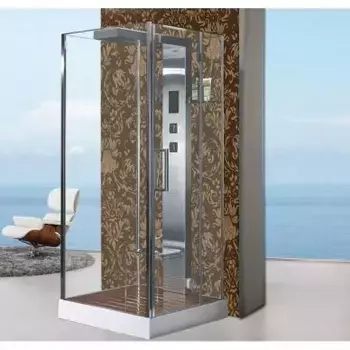 Душевая кабина Acquazzone Nikita 90х90 хром с паром