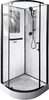 Душевая кабина Cerutti Spa Korra 90B профиль черный