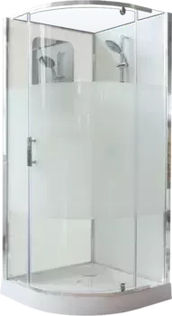Душевая кабина Cerutti SPA Korra 90х90 профиль хром, стекло прозрачное, матовое