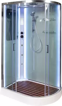 Душевая кабина DETO A102LLED+GM с средним поддоном