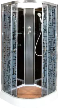 Душевая кабина Deto BМ1590 N (без крыши) BLACK