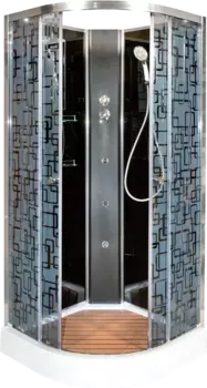 Душевая кабина Deto BМ1590 N с гидромассажем BLACK