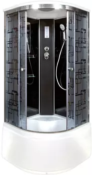 Душевая кабина DETO BM4590ELBLACK с высоким поддоном, с сиденьем