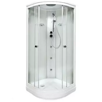Душевая кабина Deto DM 90х90 с гидромассажем, белый (DM2090GM)