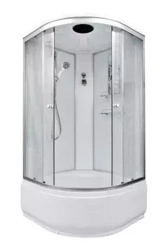 Душевая кабина DETO EM4510 с высоким поддоном, с сиденьем