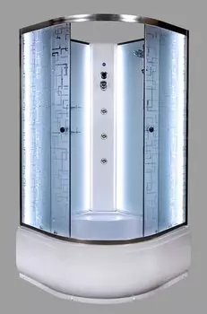 Душевая кабина Deto ЕМ 100х100 (EM4510NLED+GM)