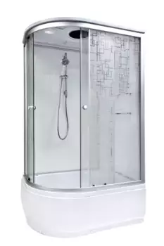 Душевая кабина DETO EM4511R с высоким поддоном, с сиденьем