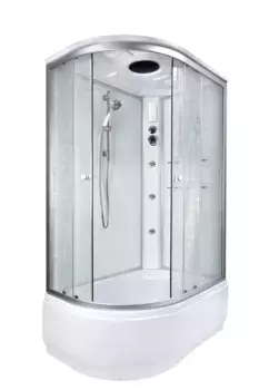 Душевая кабина DETO EM4511RGM+EL с высоким поддоном, с сиденьем