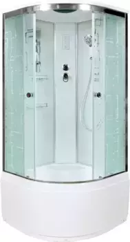 Душевая кабина DETO EM4580EL с высоким поддоном, с сиденьем
