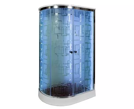 Душевая кабина Deto ЕМ 120х80 с гидромассажем, крышей и электрикой (EM1512RLED+GM)