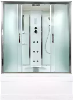 Душевая кабина Deto ЕМ 170х90 с гидромассажем, хром (EM4517GM)