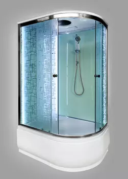 Душевая кабина DETO EM4511LLED с высоким поддоном, с сиденьем