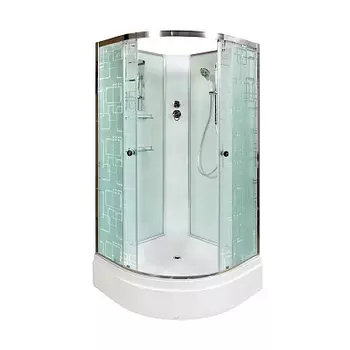 Душевая кабина Deto EM 80х80 хром