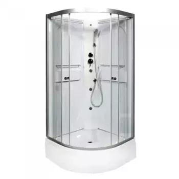 Душевая кабина Deto L 100х100 хром (L510NLED)