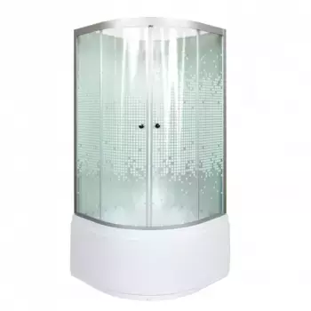 Душевая кабина Deto L 100х100 с гидромассажем, без крыши (L910NGM)