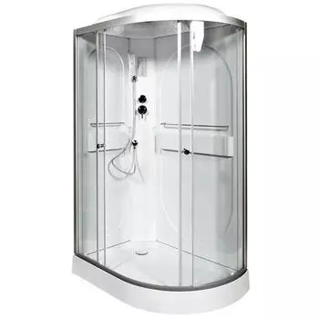 Душевая кабина Deto L 120х80 с электрикой, хром (L602LEL)