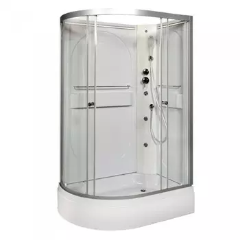 Душевая кабина DETO L 120х80 с гидромассажем, подсветкой (L520RNLED+GM)