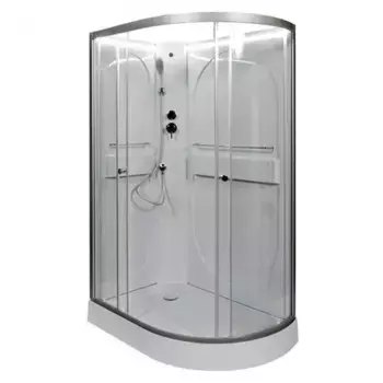 Душевая кабина Deto L 120х80 с подсветкой, хром (L602LNLED)