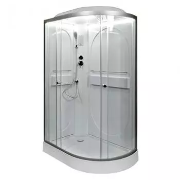 Душевая кабина Deto L 120х80 с подсветкой, хром (L602LLED)