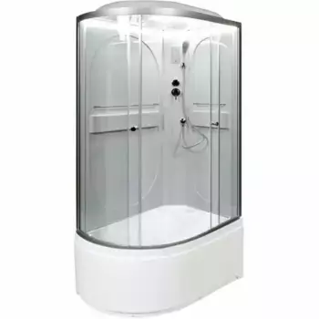 Душевая кабина Deto L 120х80 с подсветкой, хром (L620RLED)