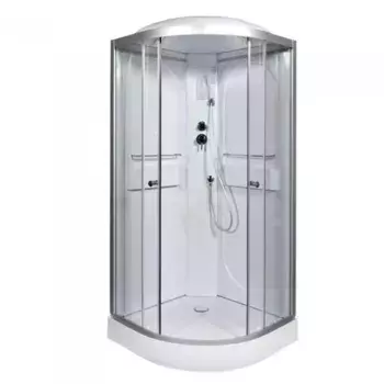 Душевая кабина Deto L 80х80 хром (L608LED)