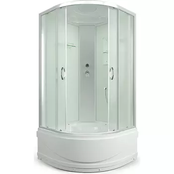 Душевая кабина Erlit Comfort 80х80 хром стекло матовое