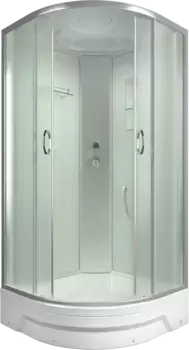 Душевая кабина Erlit Comfort 90х90 хром стекло матовое