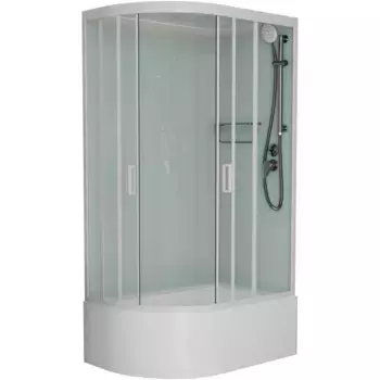 Душевая кабина Frank 120х80 правая белая стекло матовое