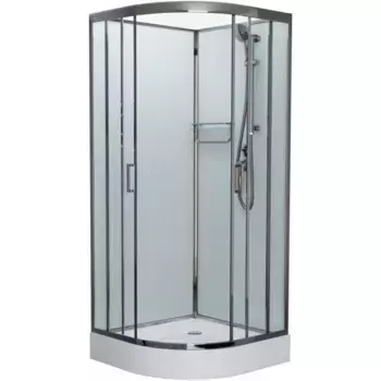 Душевая кабина Frank Brilliant 110х110 хром стекло прозрачное
