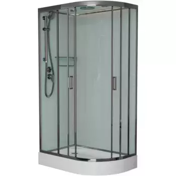 Душевая кабина Frank Brilliant 120х80 левая хром стекло прозрачное