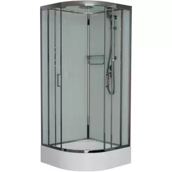 Душевая кабина Frank Brilliant 90х90 хром стекло прозрачное